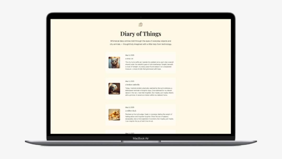 If everyday things could speak