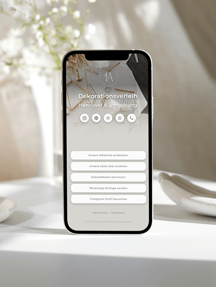 Custom Linktree for 1A Events