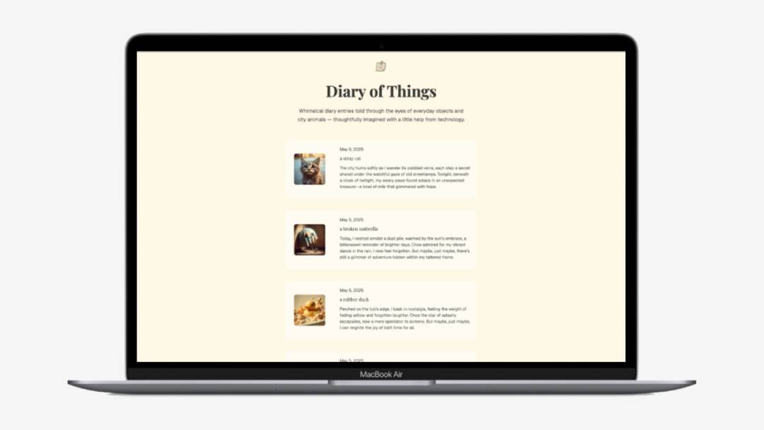 If everyday things could speak